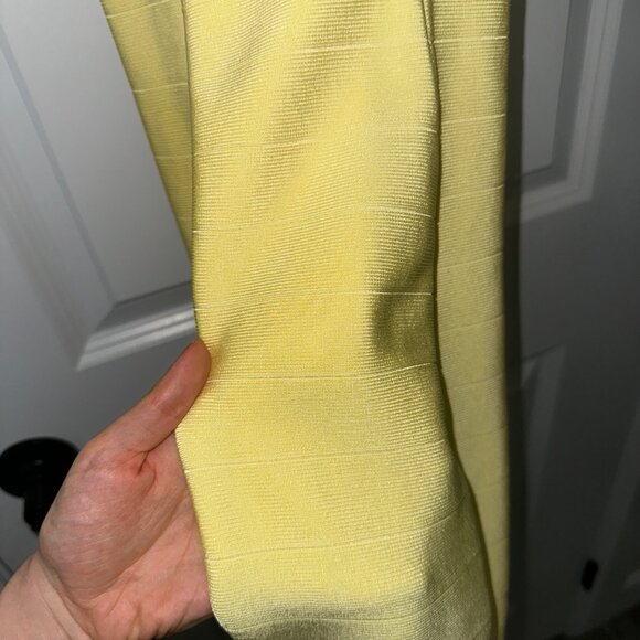 Marciano Yellow Bandage Cross-Neck Midi Dress – Size S - Picture 6 of 6